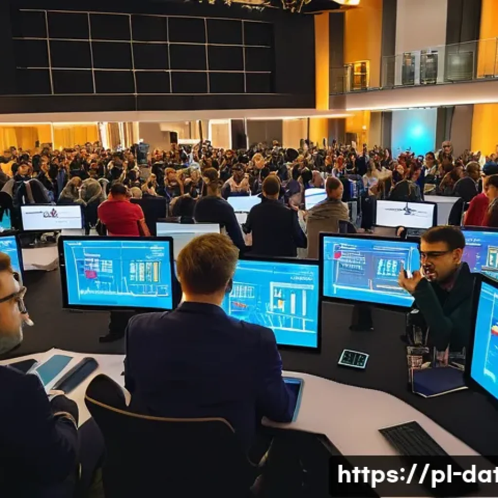 데이터 분석 전문가를 위한 추천 세미나 - **Prompt 1: "Dynamic Data Science Summit in Warsaw"**
    "A vibrant and bustling scene from a major...