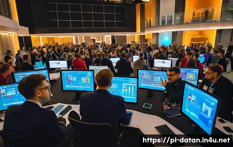 데이터 분석 전문가를 위한 추천 세미나 - **Prompt 1: "Dynamic Data Science Summit in Warsaw"**
    "A vibrant and bustling scene from a major...